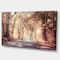 Designart - Golden Autumn Beautiful Forest - Landscape Canvas Art Print